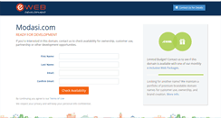 Desktop Screenshot of modasi.com
